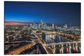 Magnettafel Frankfurt am Main - Panorama mit Fluss
