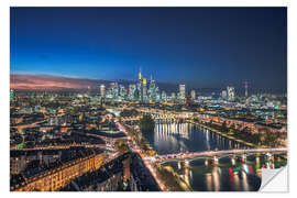 Naklejka na ścianę Frankfurt am Main - Riverside Panorama