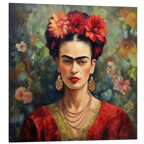 Bilde på skumplate Frida Kahlo Vintage