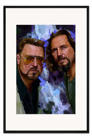 Gerahmter Kunstdruck The Dude und Walter - The Big Lebowski