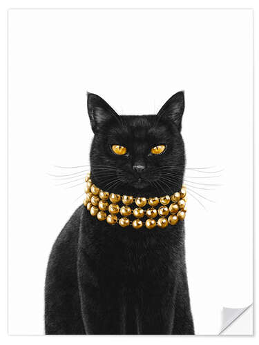 Sisustustarra Luxury black cat