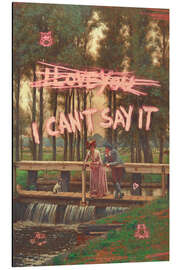Aluminium print I Can't Say It - Jonas Loose