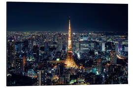 Aluminium print Tokyo By Night