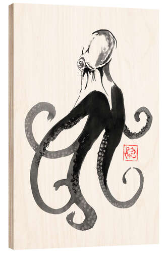 Tableau en bois Octopus