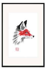 Gerahmter Kunstdruck Roter Fuchs