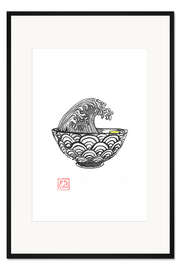 Gerahmter Kunstdruck Ramenwelle