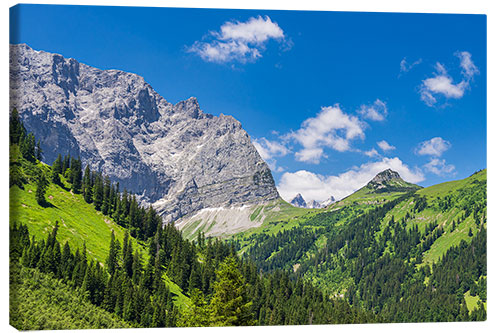 Leinwandbild Rißtal und Karwendelgebirge