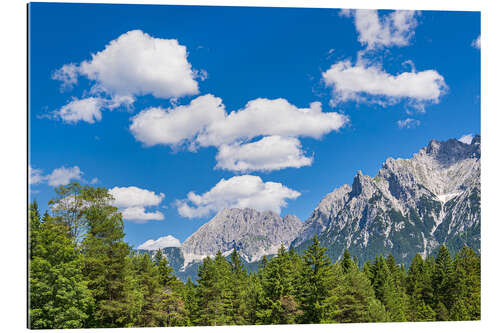 Gallery print View of the Karwendel Mountains Near Mittenwald