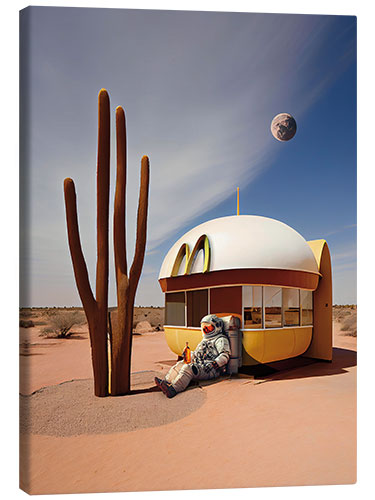 Canvas print Lunch on Mars