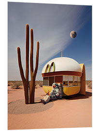 Hartschaumbild Mittagspause auf Mars