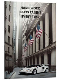 Gallery print Wolf of Wall Street - Hard Work Beats Talent Every Time