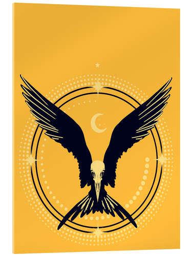 Akryylilasitaulu Raven Amulet
