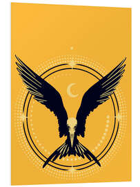 Foam board print Raven Amulet