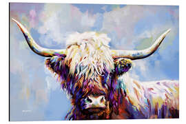 Aluminium print Highland Cow