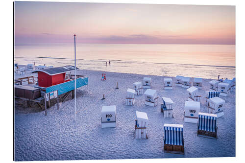 Gallery print Sunset on Sylt West Beach