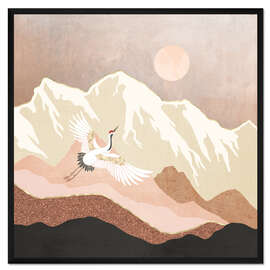 Gerahmter Kunstdruck Sugar Mountain Crane