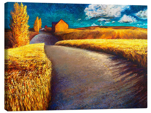 Canvas print Wheat Path