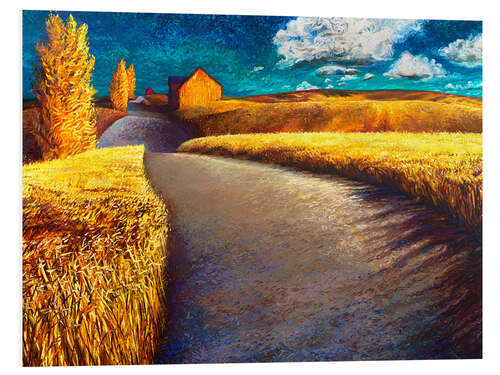 Foam board print Wheat Path