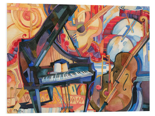 Foam board print Big City Music Piano