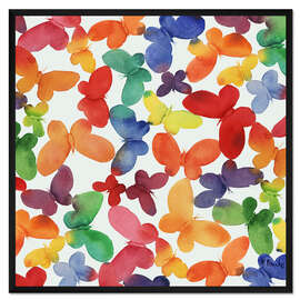 Gerahmter Kunstdruck Gartentraum