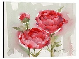 Tableau en aluminium Fresh Peonies