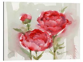 Magnettafel Frische Pfingstrosen