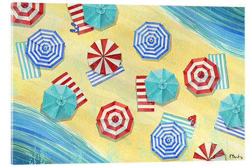 Acrylic print Umbrella Stripes