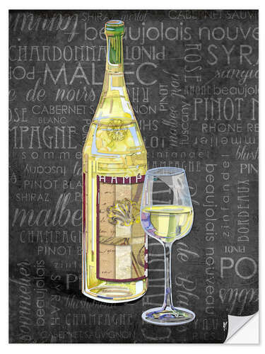 Selvklebende plakat Sundried Wine