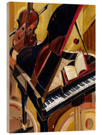 Holzbild Abstract Piano