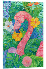 Foam board print Bohemian Flamingo