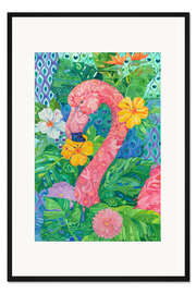 Gerahmter Kunstdruck Bohemian Flamingo