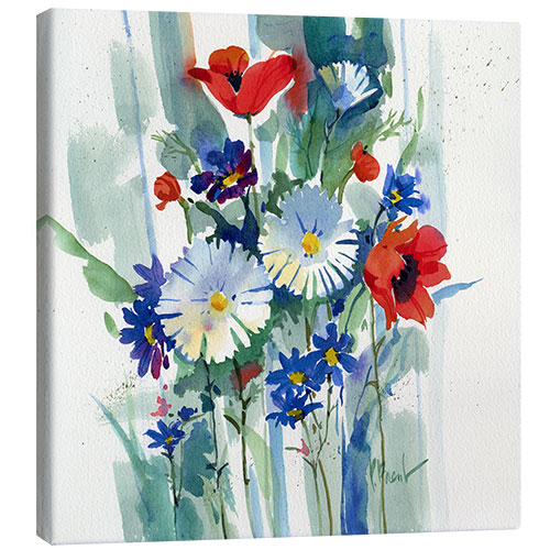 Quadro em tela Red, White & Blue Bouquet