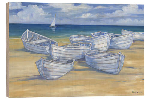 Wood print Blanco Beach II