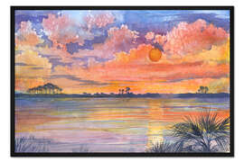 Gerahmter Kunstdruck Tyndall Sunset