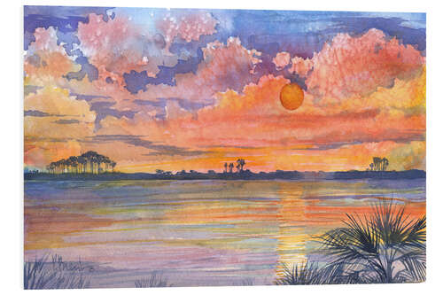 Quadro em PVC Tyndall Sunset