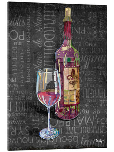Tableau en verre acrylique Chianti Wine