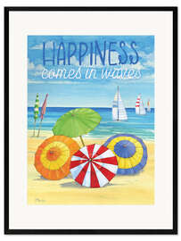 Framed art print Happiness Comes in Waves