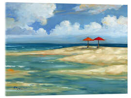 Acrylic print Umbrella Beachscape