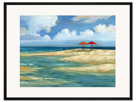 Gerahmter Kunstdruck Sonnenschirme I