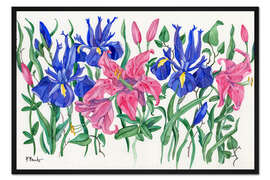 Gerahmter Kunstdruck Iris II