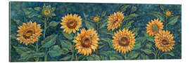 Tableau en plexi-alu Impressions of Sunflowers IV