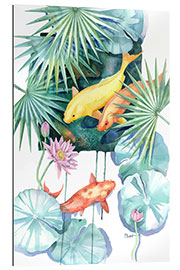 Gallery print Koi Fish in a Tropical Pool