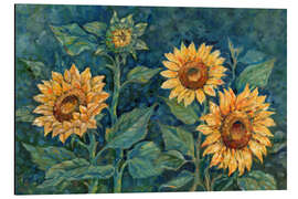 Aluminium print Impressions of Sunflowers III