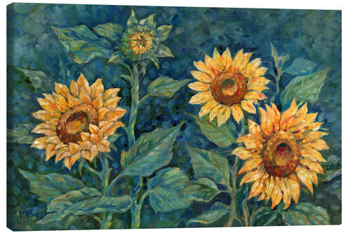 Canvas print Impressions of Sunflowers III