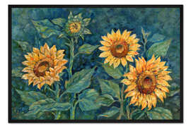 Gerahmter Kunstdruck Impressionen von Sonnenblumen III