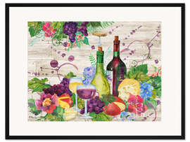 Gerahmter Kunstdruck Aperitif in Siena II