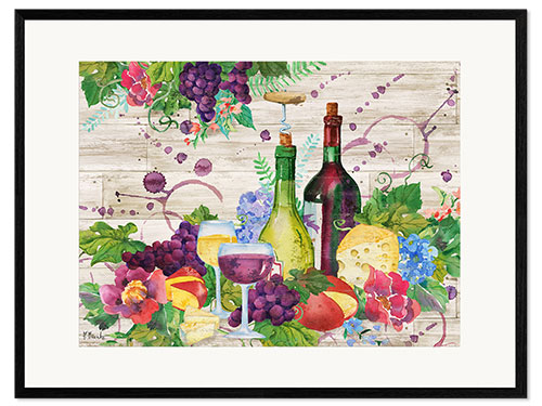 Framed art print Siena Wine II
