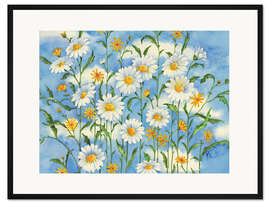 Gerahmter Kunstdruck Himmlische Gänseblümchen