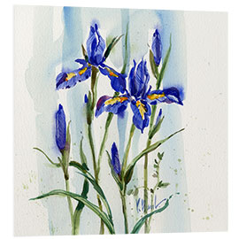 Tableau en PVC Blue Iris