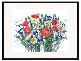 Gerahmter Kunstdruck Where the Wild Flowers Bloom